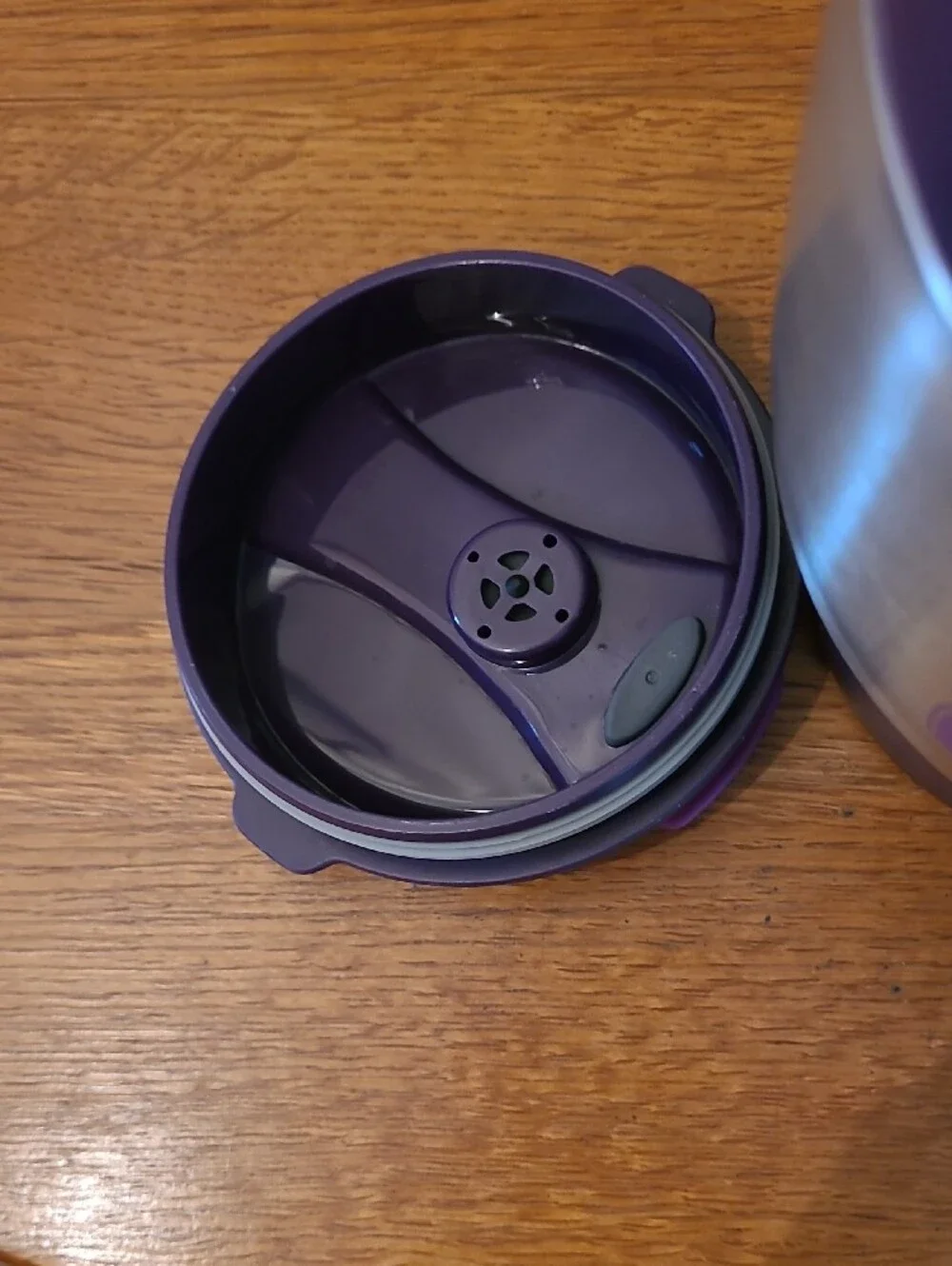 Bubba Stainless Steel Travel Mug - Purple  Accents.